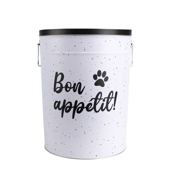 Contenant à nourriture en métal blanc, graffiti Image NaN