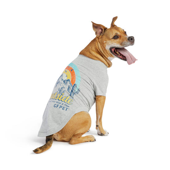 T-shirt graphique pour chiens, gris chiné Image NaN