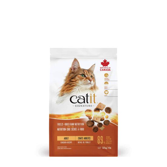 Signature Chicken Freeze-Dried Raw Nutrition for Adult Cats, 1.8 kg Image NaN