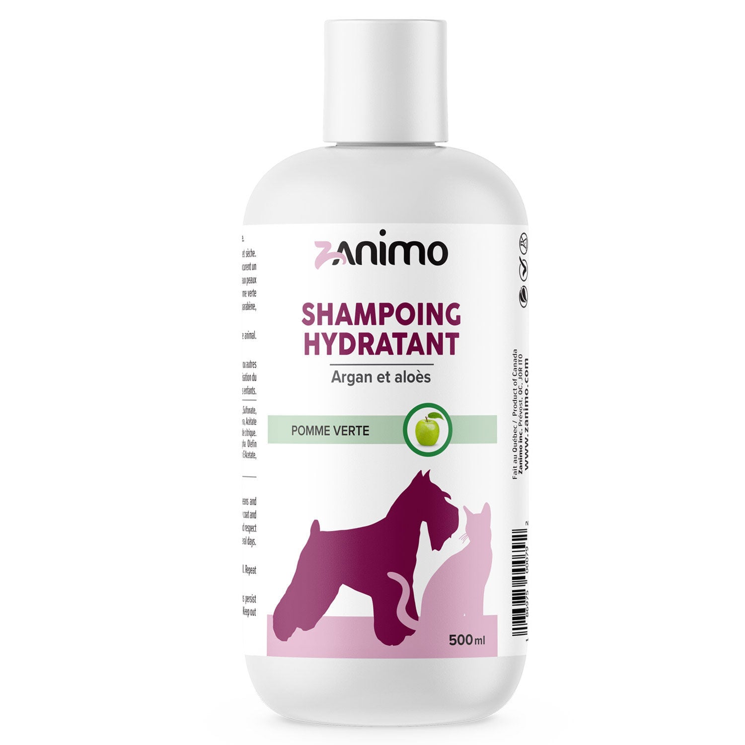Argan and Aloe Vera Moisturizing Shampoo, 500 ml Zanimo | Mondou