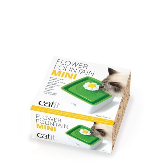 Mini abreuvoir avec fleur pour chats, 1,5L Image NaN