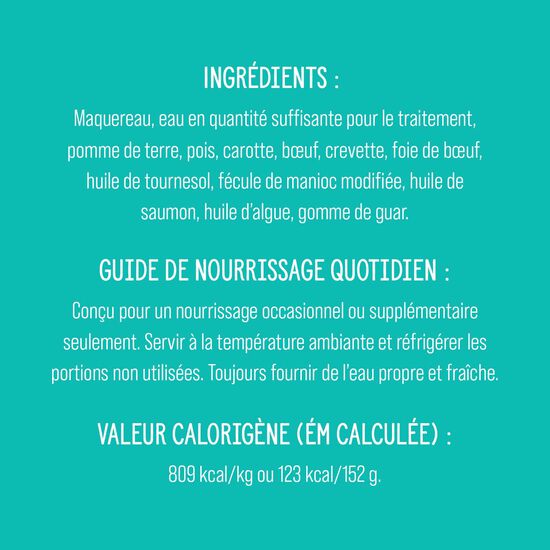 Garniture Style maison terre et mer pour chiens, 152 g Image NaN