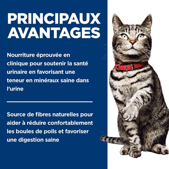 Nourriture sèche « Urinary & Hairball Control » au poulet pour chats adultes, 3,18 kg Image NaN