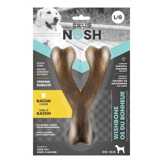 NOSH Wishbone chew toy for dogs, bacon flavour Image NaN