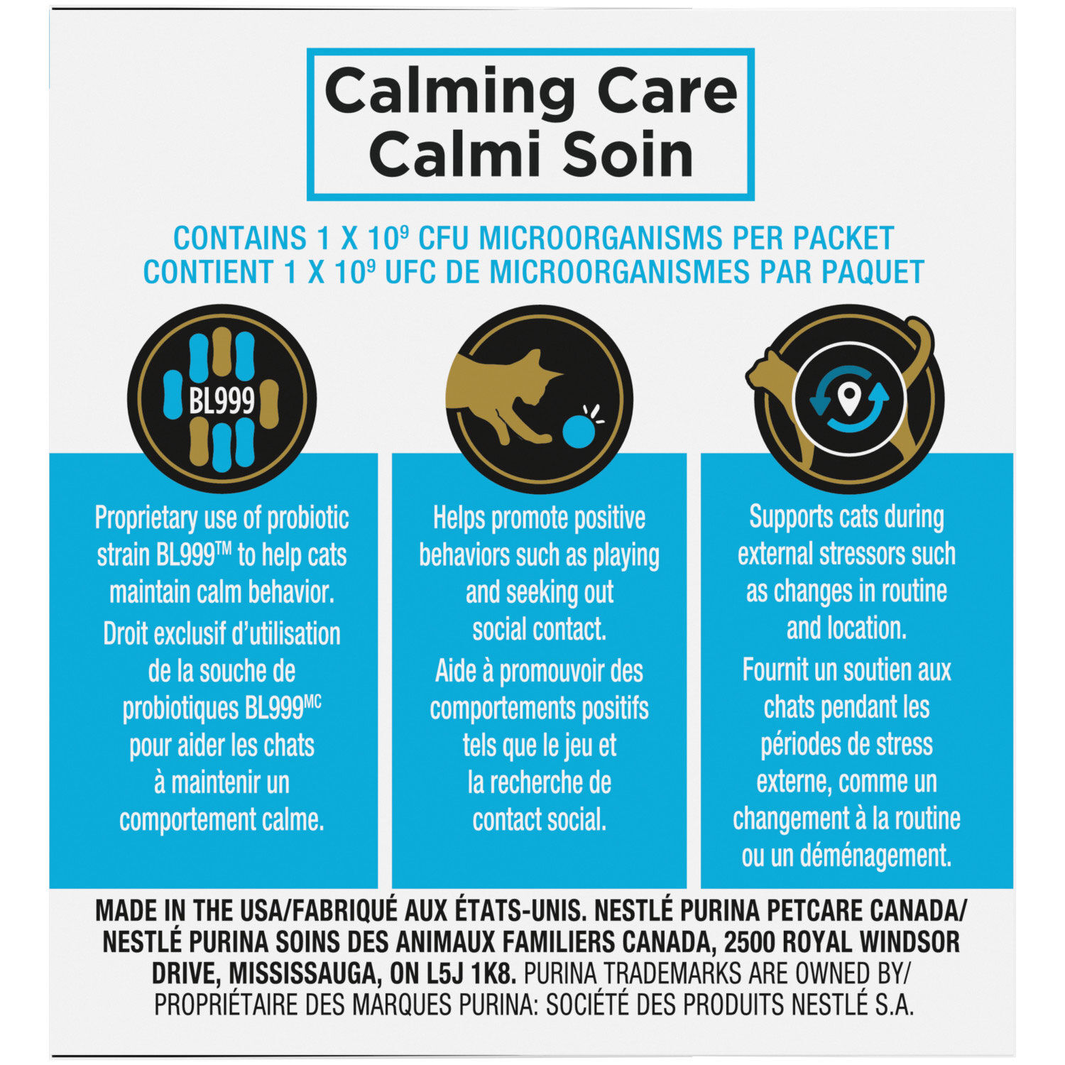 Calming Care Powdered Feline Calming Probiotic Supplement, 30 g Pro Plan Mondou