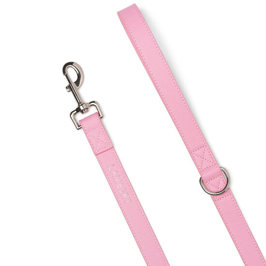 Trio d'accessoires en cuir vegan bubblegum « Le Cleo » pour chiens Image NaN