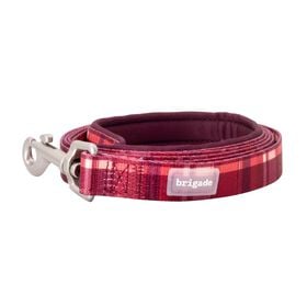 Laisse neoprene pour chiens, Carreaux bourgognes