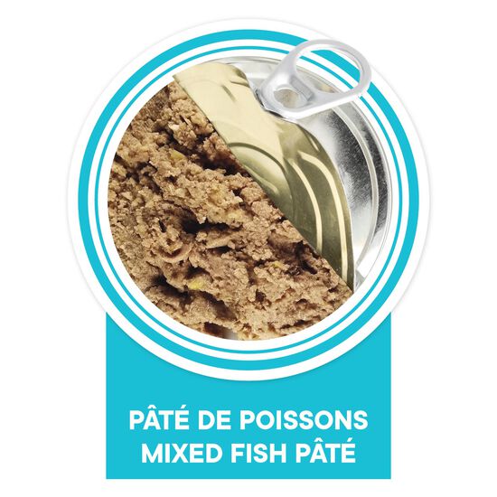 Healthy Skin & Coat Formula Mixed Fish Pâté for Adult Cats, 156 g Image NaN