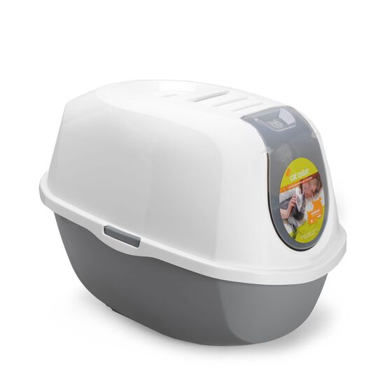 Smart Cat Closed Recycled Litterbox, Grey Image NaN