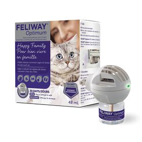 Ensemble de d&eacute;part diffuseur et recharge de 30 jours pour chats