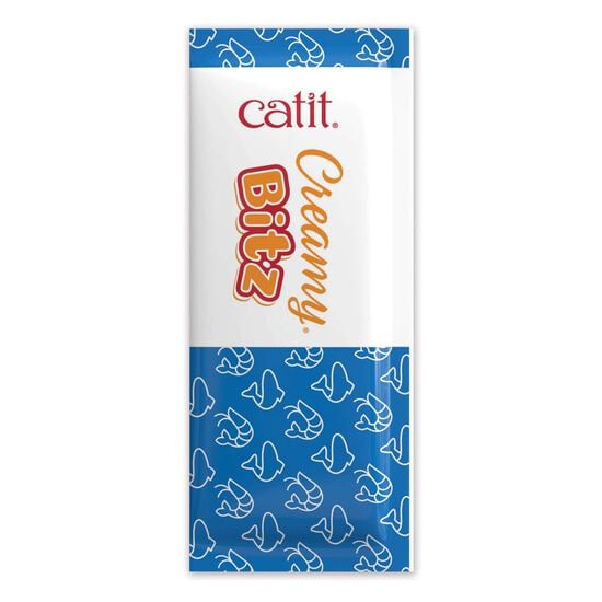 G&acirc;teries molles Creamy Bitz au saumon et crevette pour chats Image NaN