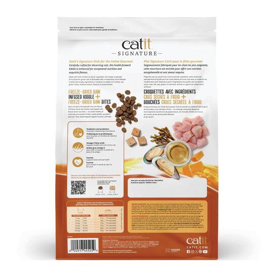 Signature Chicken Freeze-Dried Raw Nutrition for Adult Cats, 4.5 kg Image NaN