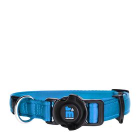 Collier Memopet en nylon pour chiens, bleu pâle