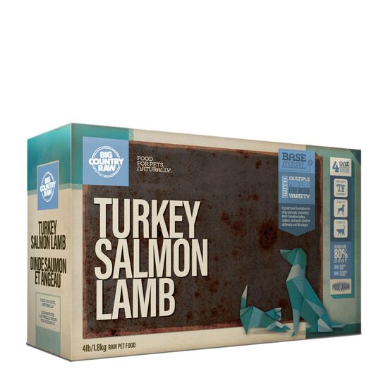 Turkey, Salmon and Lamb Raw food for Cats and Dogs Image NaN