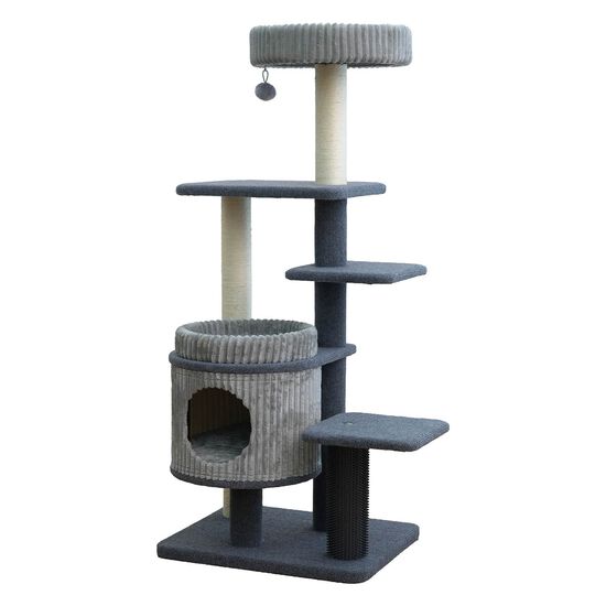 Multi-Level Cat Tree with Deluxe Den Image NaN