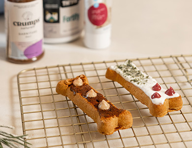 Ingrédients de la recette de Noël pour chiens