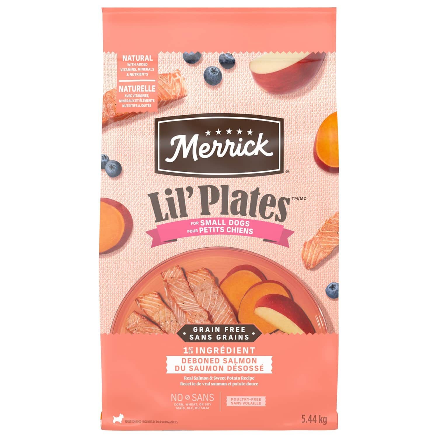 Nourriture sèche pour sèche pour chiens Lil Plates au saumon Merrick