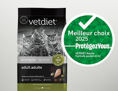 Nourriture chats adultes poulet et riz Vetdiet
