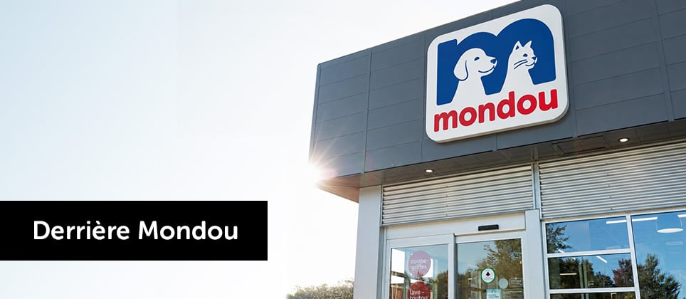 Plus de 100 magasins Mondou &agrave; travers le Qu&eacute;bec, au service du bien-&ecirc;tre animal