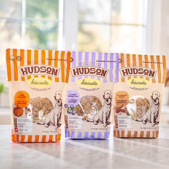Biscuits Hudson en exclusivité chez Mondou