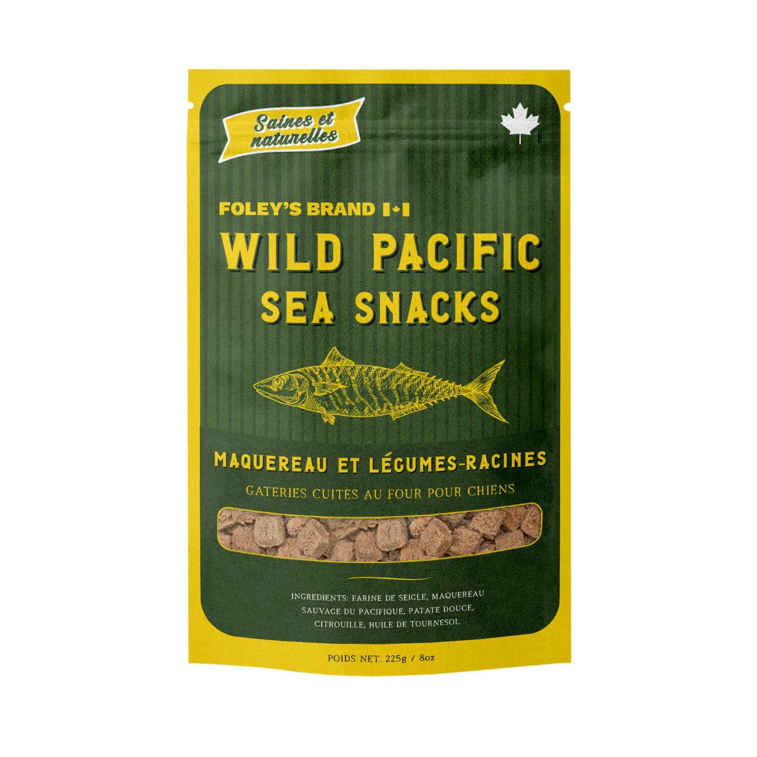  Gâteries Wild Pacific Sea Snacks au maquereau et légumes-racines Foley