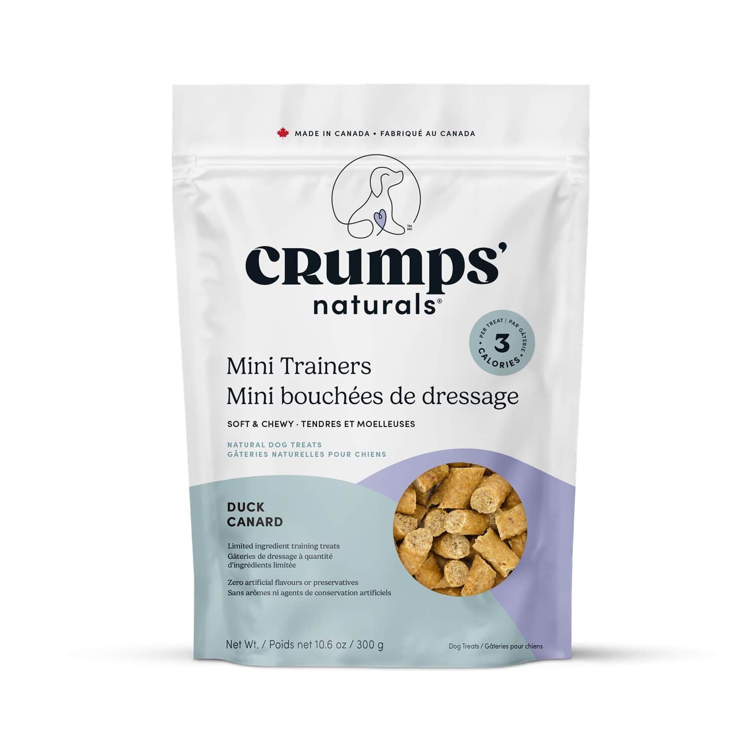 Mini gâteries d'entraînement au canard Crumps’ Naturals