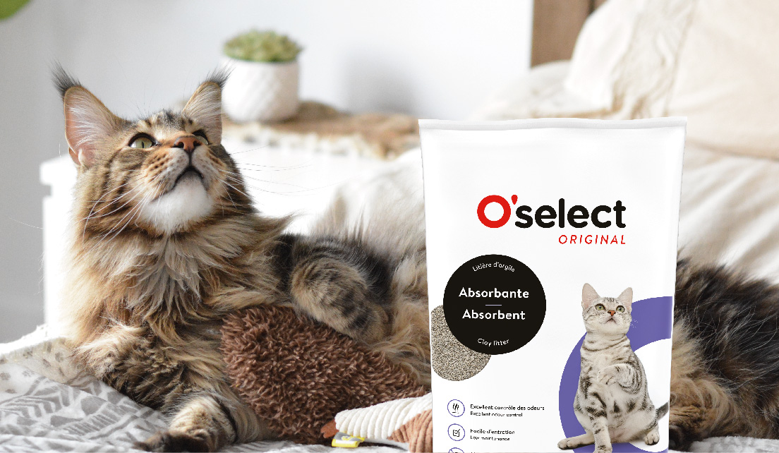 Litière d’argile légère O'select