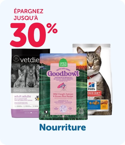 Épargnez jusqu'à 30 % - Nourriture pour chats