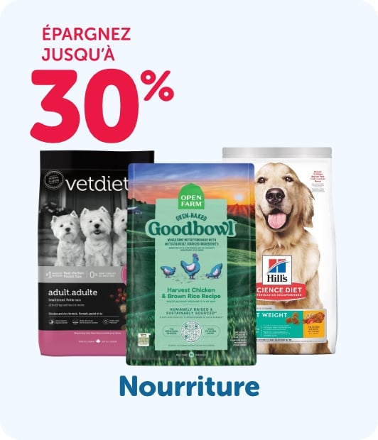 Épargnez jusqu'à 30% - Nourriture pour chiens