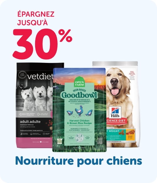 Épargnez jusqu'à 30 % - Nourriture pour chiens