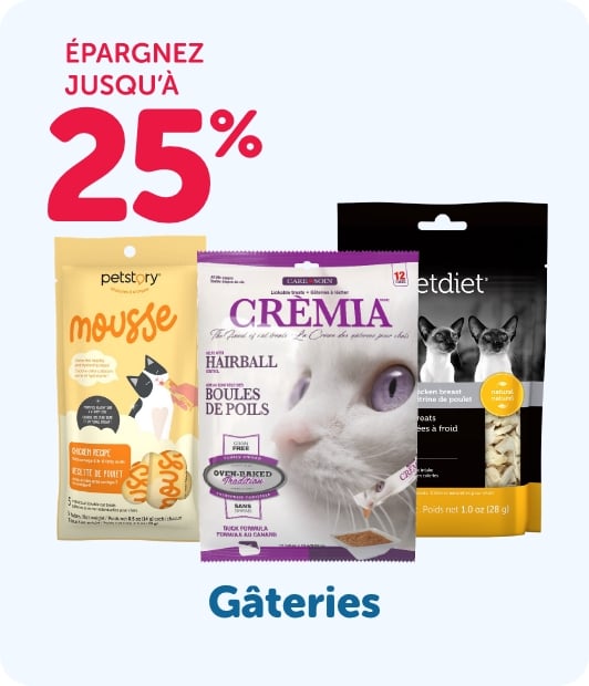 Épargnez jusqu'à 25% - Gâteries
