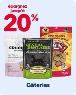 ÉPARGNEZ JUSQU'À 20% - Gâteries