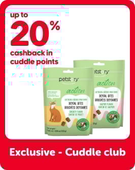 Up to 20% back on Cuddle points