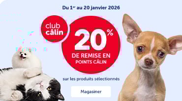 20% de remise en points Câlin sur les produits douceurs sélectionnés.