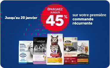 Épargnez jusqu'à 45% sur votre première commande récurrente des marques participantes*.
