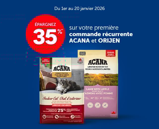 Épargnez 35% - Acana / Orijen