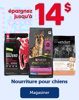 ÉPARGNEZ JUSQU'À 14$ - Nourriture pour chiens