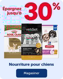 ÉPARGNEZ JUSQU'À 30% - Nourriture pour chiens
