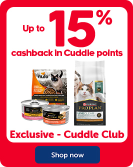 Up to 15% back on Cuddle points