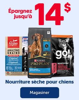 Épargnez jusqu'à 14$ - Nourriture pour chiens