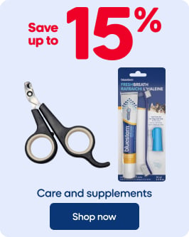 Save up to 15% - Care and supplements