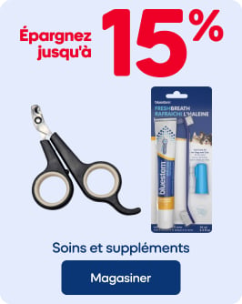 Épargnez jusqu'à 15% - Soins et suppléments