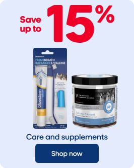Save up to 15% - Care and supplements