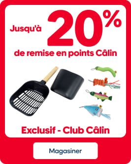 Jusqu'à 20% de remise en points Câlin