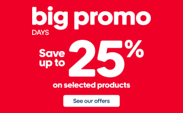 Big Promo Days from June 18 to 24, 2026. Save up to 25% on selected products.