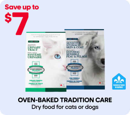 Save up to $7 on Oven-Baked Tradition for cats or dogs. All dry cat and dog food on sale.