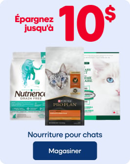 ÉPARGNEZ JUSQU'À 10$ - Nourriture pour chats