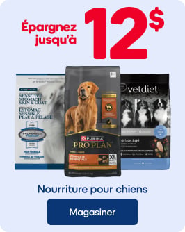 Épargnez jusqu'à 12$ - Nourriture pour chiens