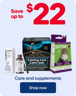 Save up to $22 - Care and Supplements