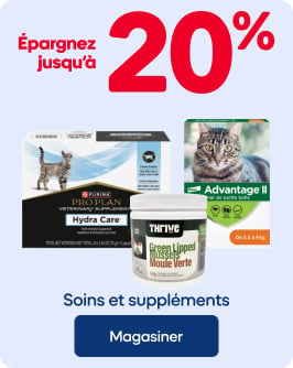 Épargnez jusqu'à 20% - Soins et suppléments